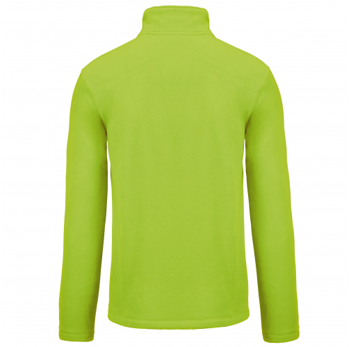 lime Chaqueta micropolar con cremallera hombre