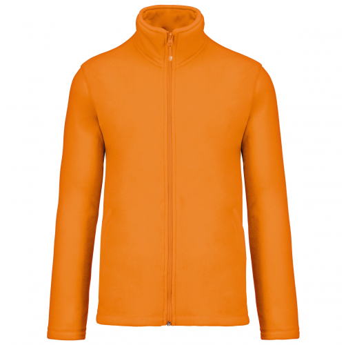 orange Chaqueta micropolar con cremallera hombre