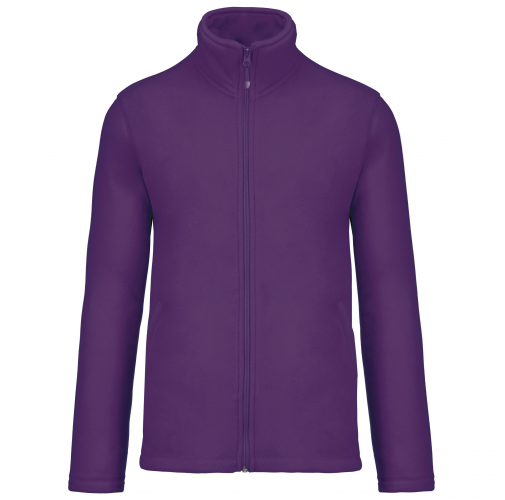 purple Chaqueta micropolar con cremallera hombre