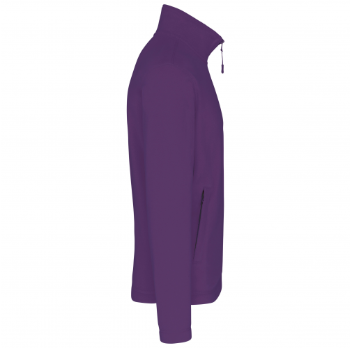 purple Chaqueta micropolar con cremallera hombre