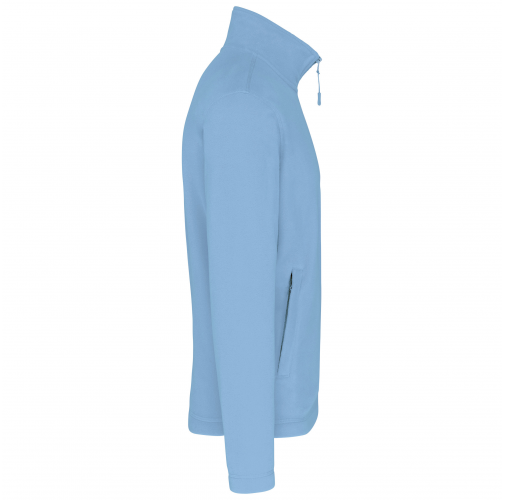 sky blue Chaqueta micropolar con cremallera hombre