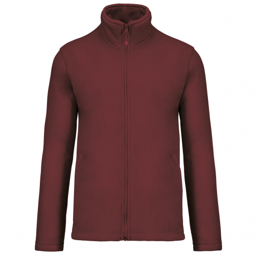 wine Chaqueta micropolar con cremallera hombre