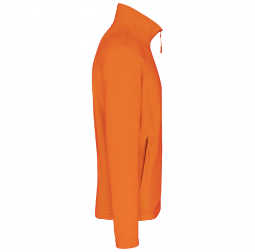 fluorescent orange Chaqueta micropolar con cremallera hombre