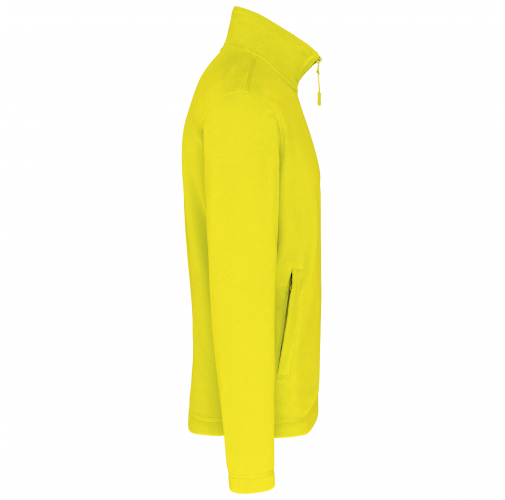 fluorescent yellow Chaqueta micropolar con cremallera hombre