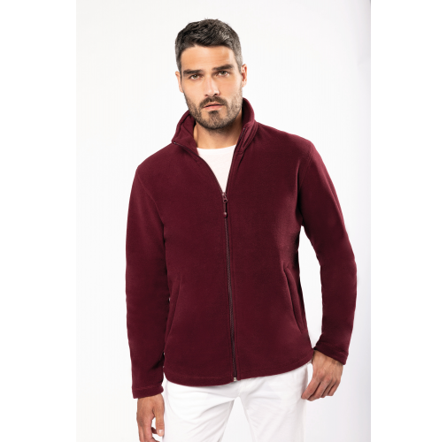 Chaqueta micropolar con cremallera hombre