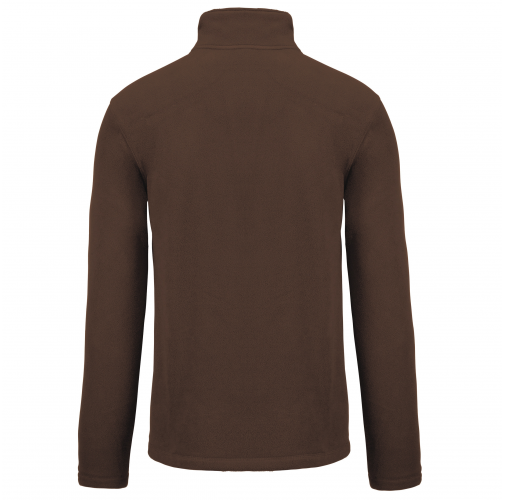 chocolate Chaqueta micropolar con cremallera hombre