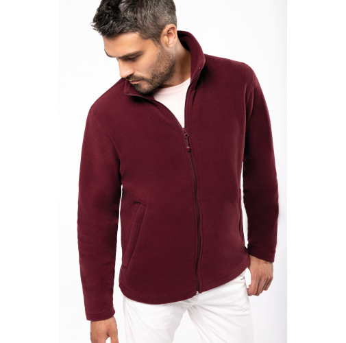 Chaqueta micropolar con cremallera hombre
