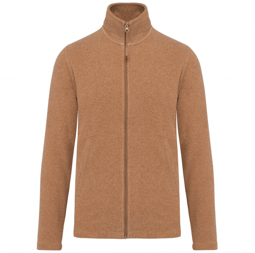 camel heather Chaqueta micropolar con cremallera hombre