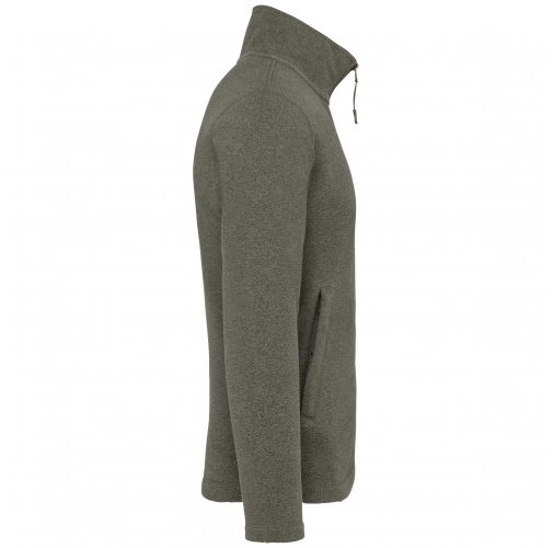 green marble heather Chaqueta micropolar con cremallera hombre