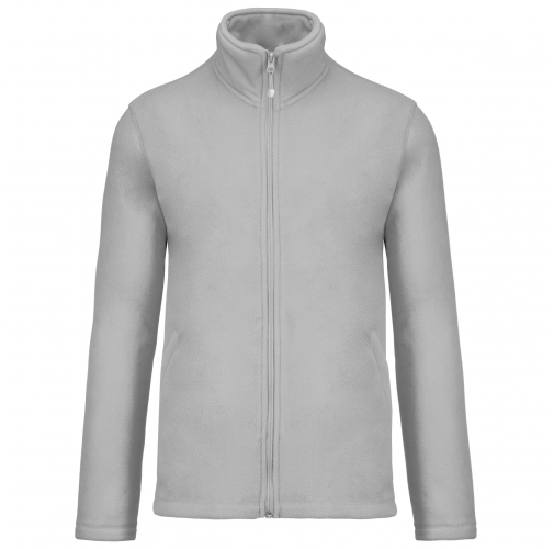 snow grey Chaqueta micropolar con cremallera hombre