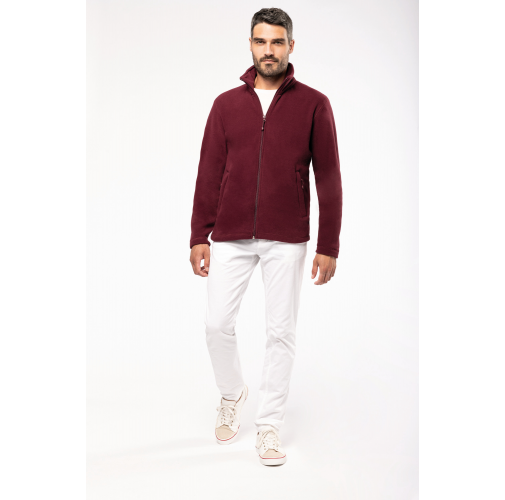 Chaqueta micropolar con cremallera hombre
