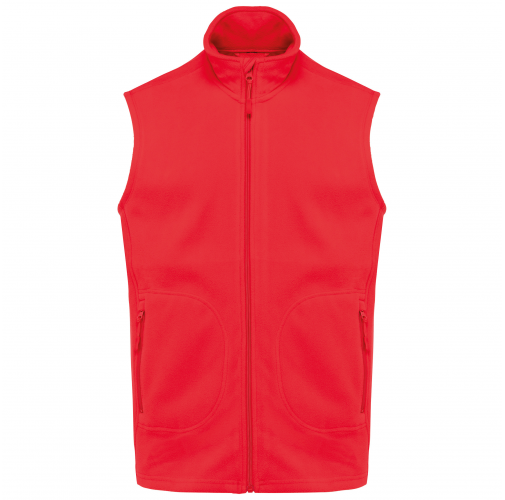 red Chaleco micropolar ecorresponsable - Unisex