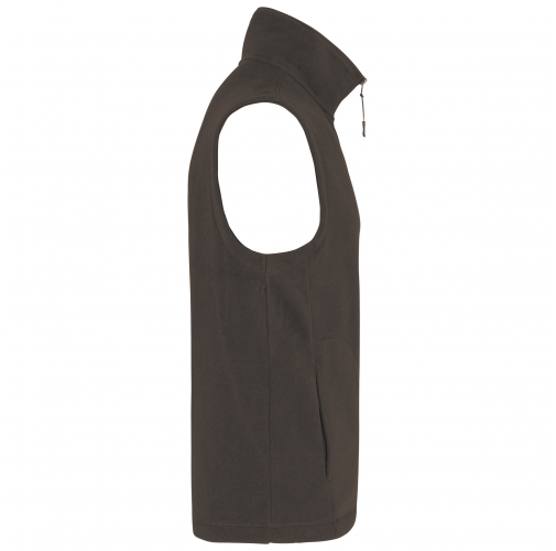 dark grey Chaleco micropolar hombre