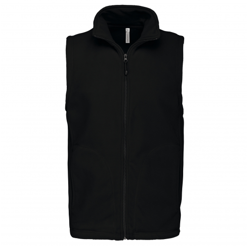 black Chaleco micropolar hombre