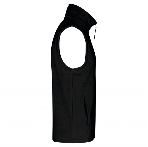 black Chaleco micropolar hombre