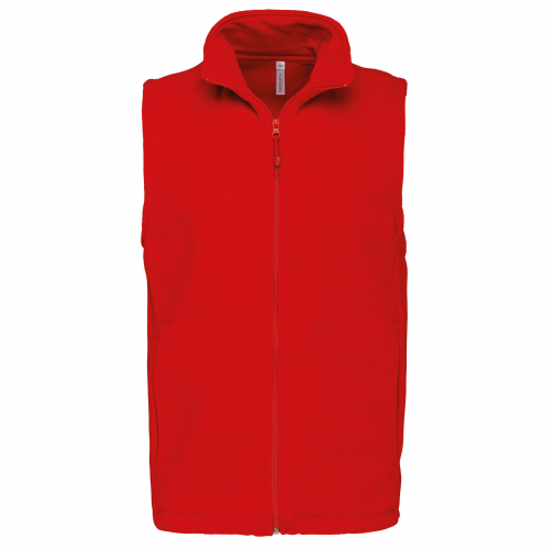 red Chaleco micropolar hombre