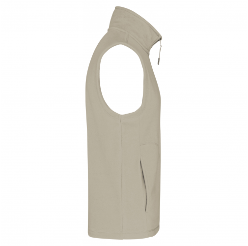 beige Chaleco micropolar hombre