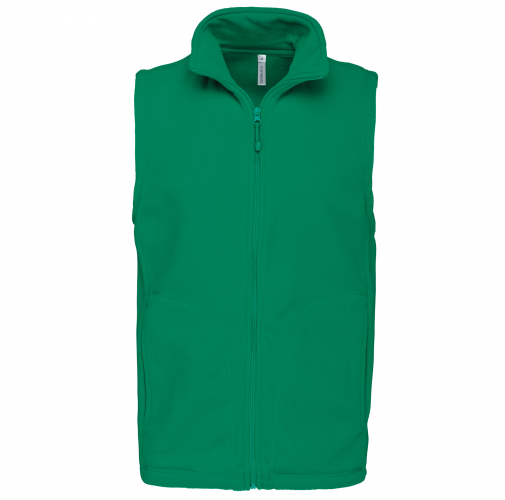 kelly green Chaleco micropolar hombre
