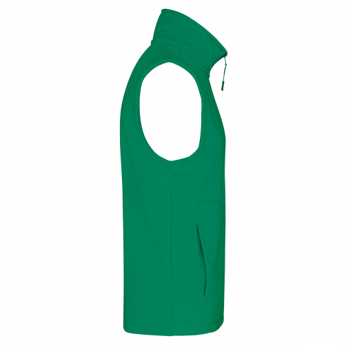 kelly green Chaleco micropolar hombre