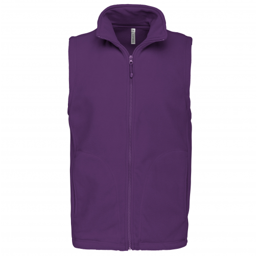 purple Chaleco micropolar hombre