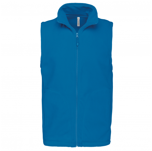 tropical blue Chaleco micropolar hombre