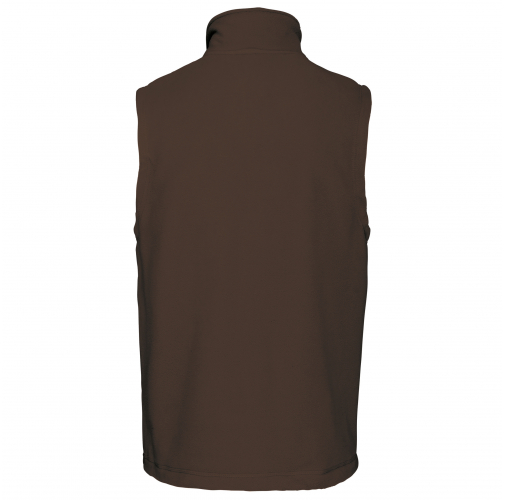 chocolate Chaleco micropolar hombre