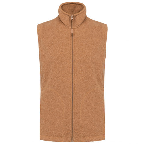 camel heather Chaleco micropolar hombre