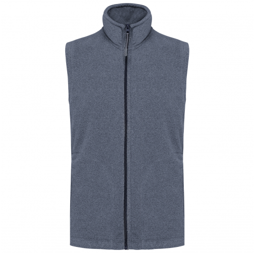 french navy heather Chaleco micropolar hombre