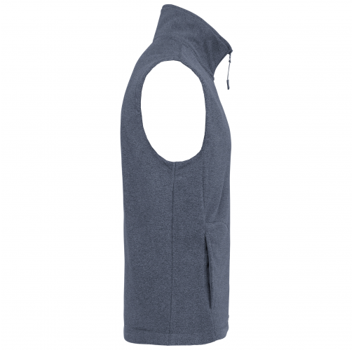 french navy heather Chaleco micropolar hombre
