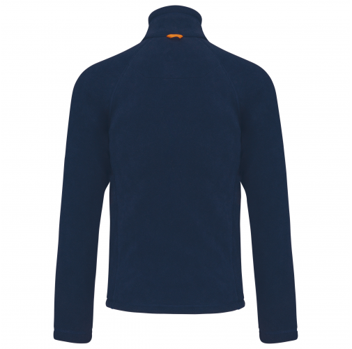 navy Chaqueta micropolar con cremallera y mangas raglán hombre