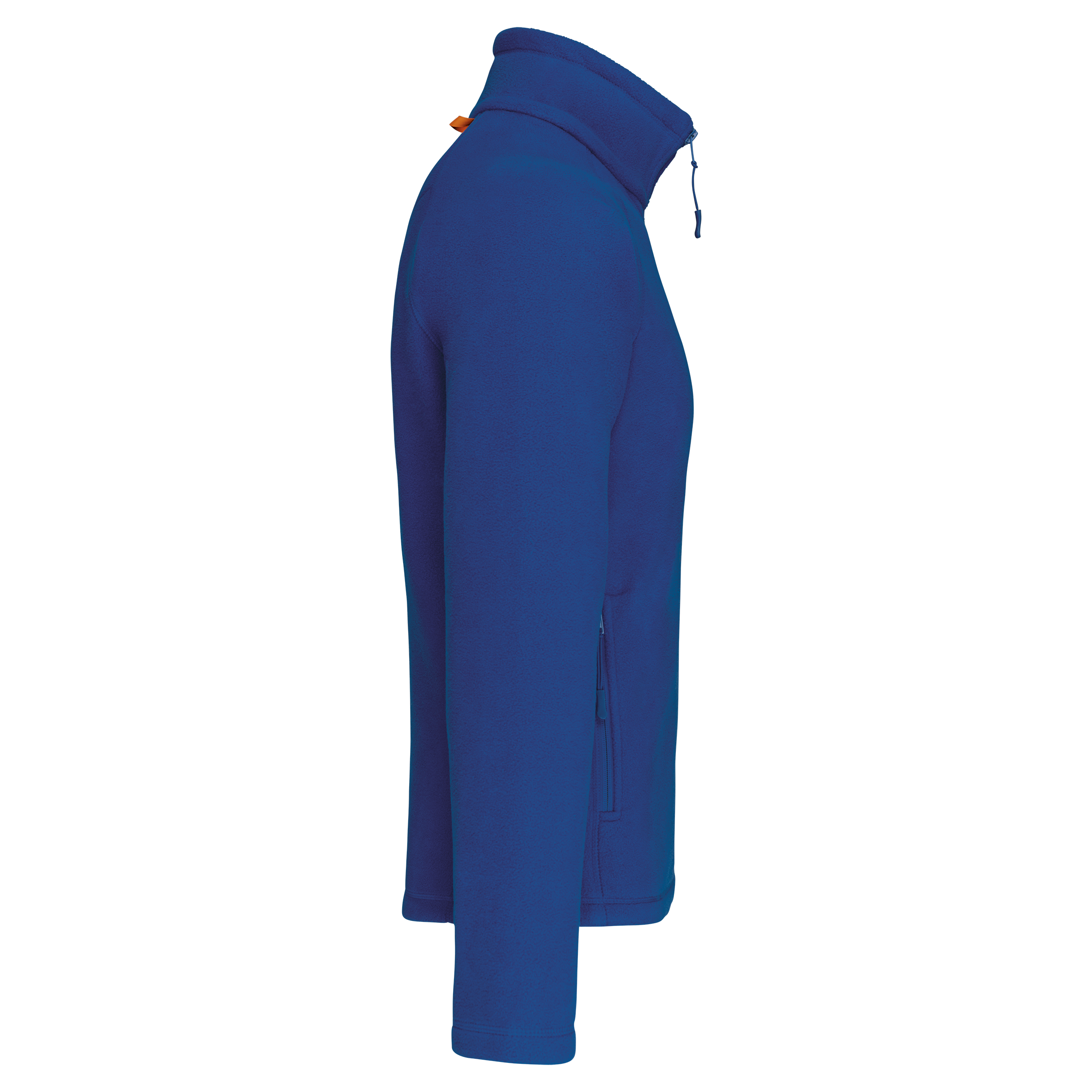 black Chaqueta micropolar con cremallera y mangas raglán hombre