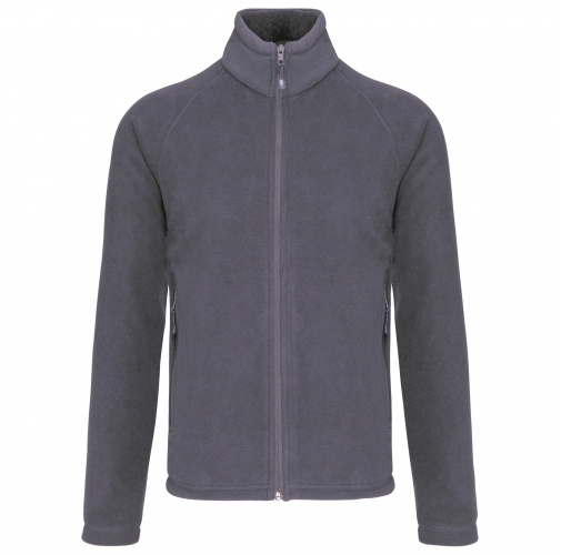 convoy grey Chaqueta micropolar con cremallera y mangas raglán hombre