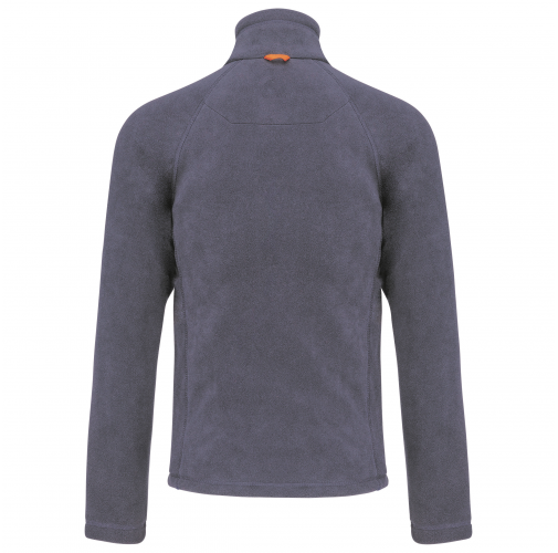 convoy grey Chaqueta micropolar con cremallera y mangas raglán hombre