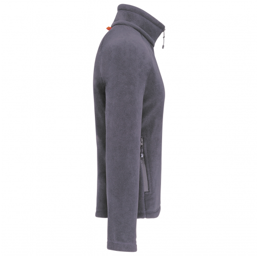 convoy grey Chaqueta micropolar con cremallera y mangas raglán hombre