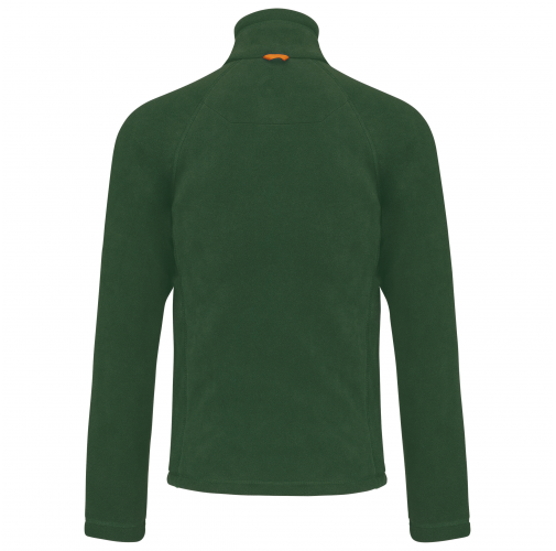 forest green Chaqueta micropolar con cremallera y mangas raglán hombre