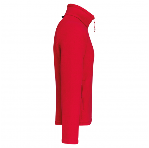 red Chaqueta micropolar con cremallera y mangas raglán hombre