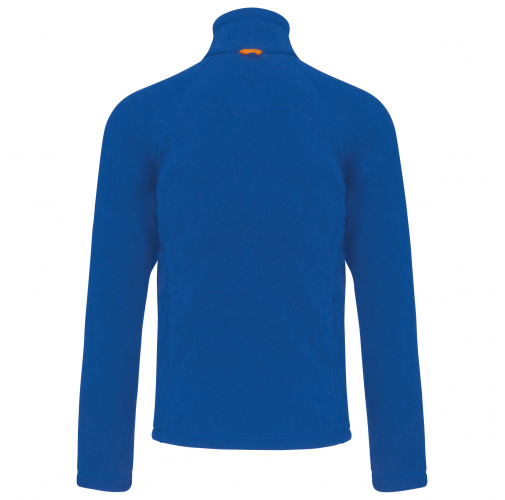royal blue Chaqueta micropolar con cremallera y mangas raglán hombre