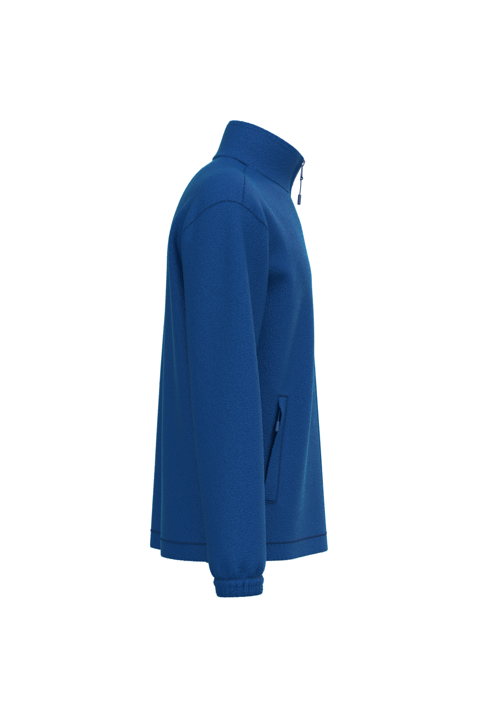 black Chaqueta polar ajustable con puños elásticos