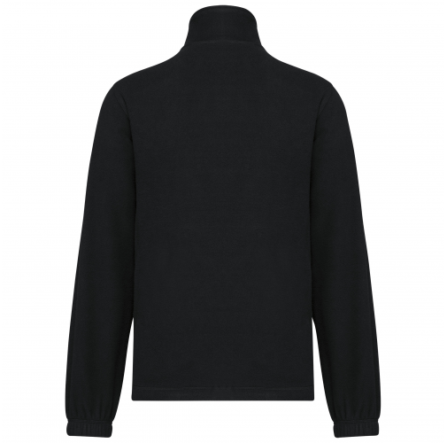 black Chaqueta polar ajustable con puños elásticos