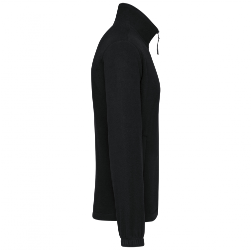 black Chaqueta polar ajustable con puños elásticos