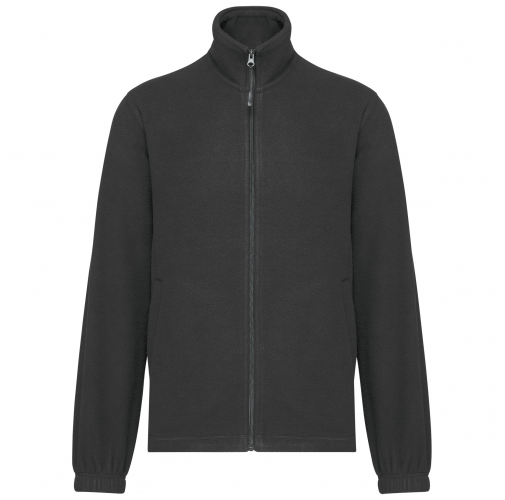 dark grey Chaqueta polar ajustable con puños elásticos