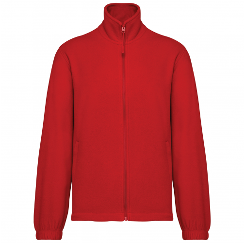 red Chaqueta polar ajustable con puños elásticos