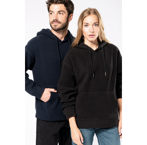 Sudadera oversize con capucha - micropolar reciclado - Unisex