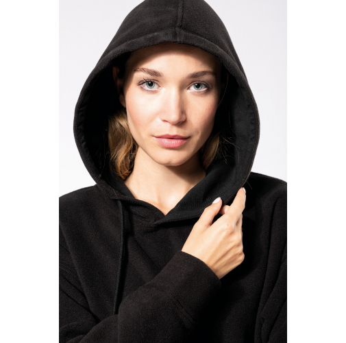 Sudadera oversize con capucha - micropolar reciclado - Unisex