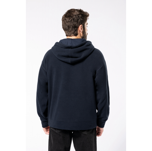Sudadera oversize con capucha - micropolar reciclado - Unisex