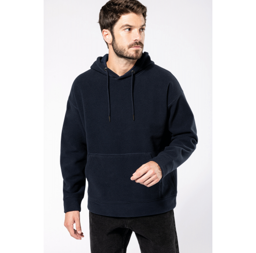 Sudadera oversize con capucha - micropolar reciclado - Unisex