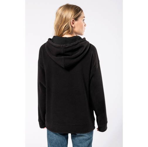 Sudadera oversize con capucha - micropolar reciclado - Unisex