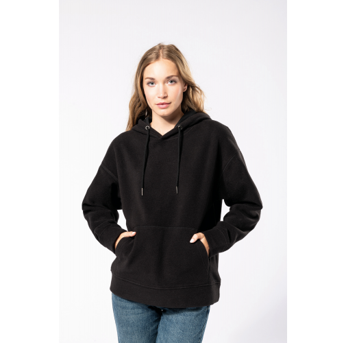 Sudadera oversize con capucha - micropolar reciclado - Unisex