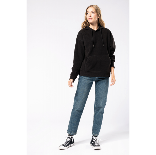 Sudadera oversize con capucha - micropolar reciclado - Unisex