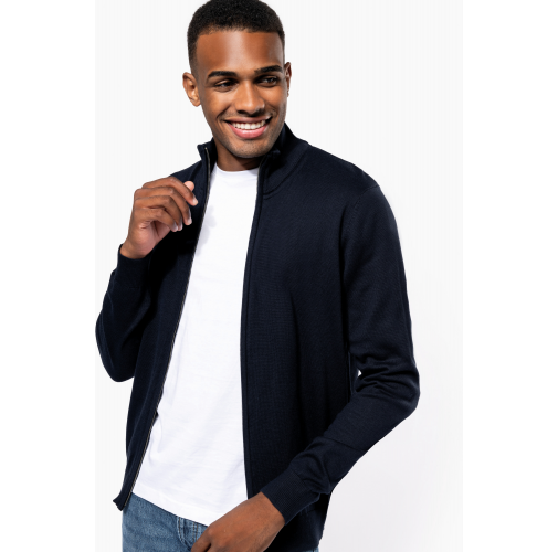 Chaqueta de punto con cremallera hombre